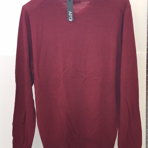 Apt.9 Mens Wool Blend Long Sleeve Sweater - Picture 3 of 10